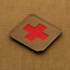 Patch Medic Cross Laser Cut M-TAC – Coyote + Rosu WARGEAR