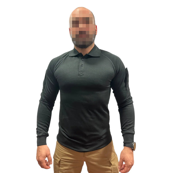 Bluza Polo Neagra Surplus Militar Politia Britanica WARZONESHOP