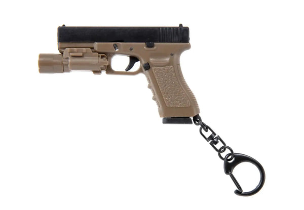Breloc functional pistol G17 cu lanterna WARZONESHOP