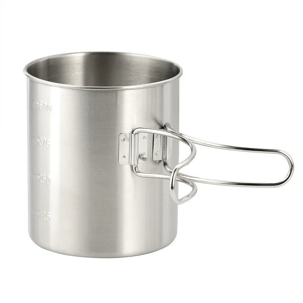 Cana otel maner pliabil 450 ml camping M-TAC WARZONESHOP
