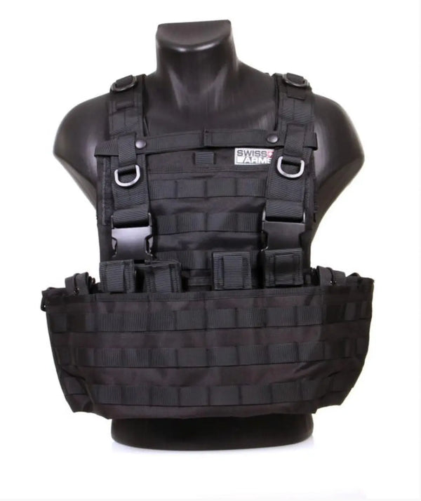 Chest rig negru molle SWISS ARMS WARZONESHOP