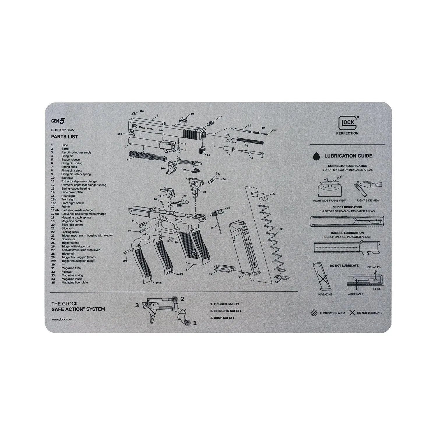 Covoras GLOCK bench mat WARZONESHOP