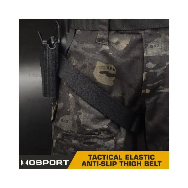 Curea Elastica Tactica Antialunecare picior pentru holster WARZONESHOP