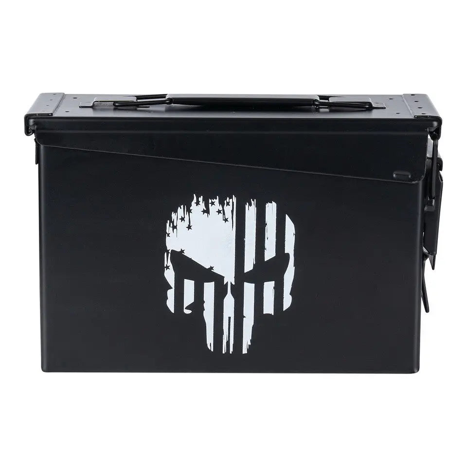 Cutie munitie metalica Ammo Box 30 Cal. Punish Skull WARZONESHOP