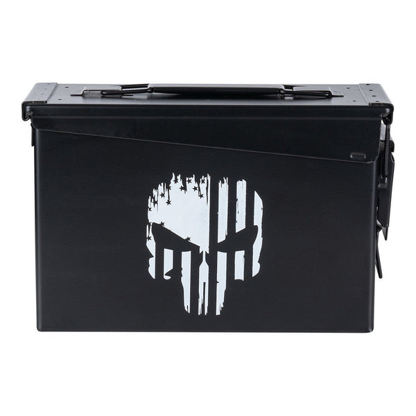 Cutie munitie metalica Ammo Box 30 Cal. Punish Skull WARZONESHOP