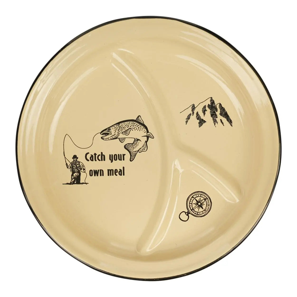 Farfurie emailata camping Catch your own meal WARZONESHOP