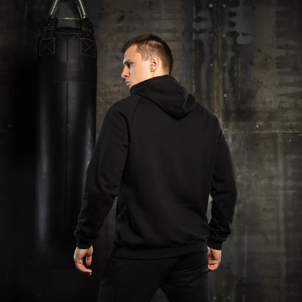 Hanorac Raglan Army Negru M-TAC WARZONESHOP