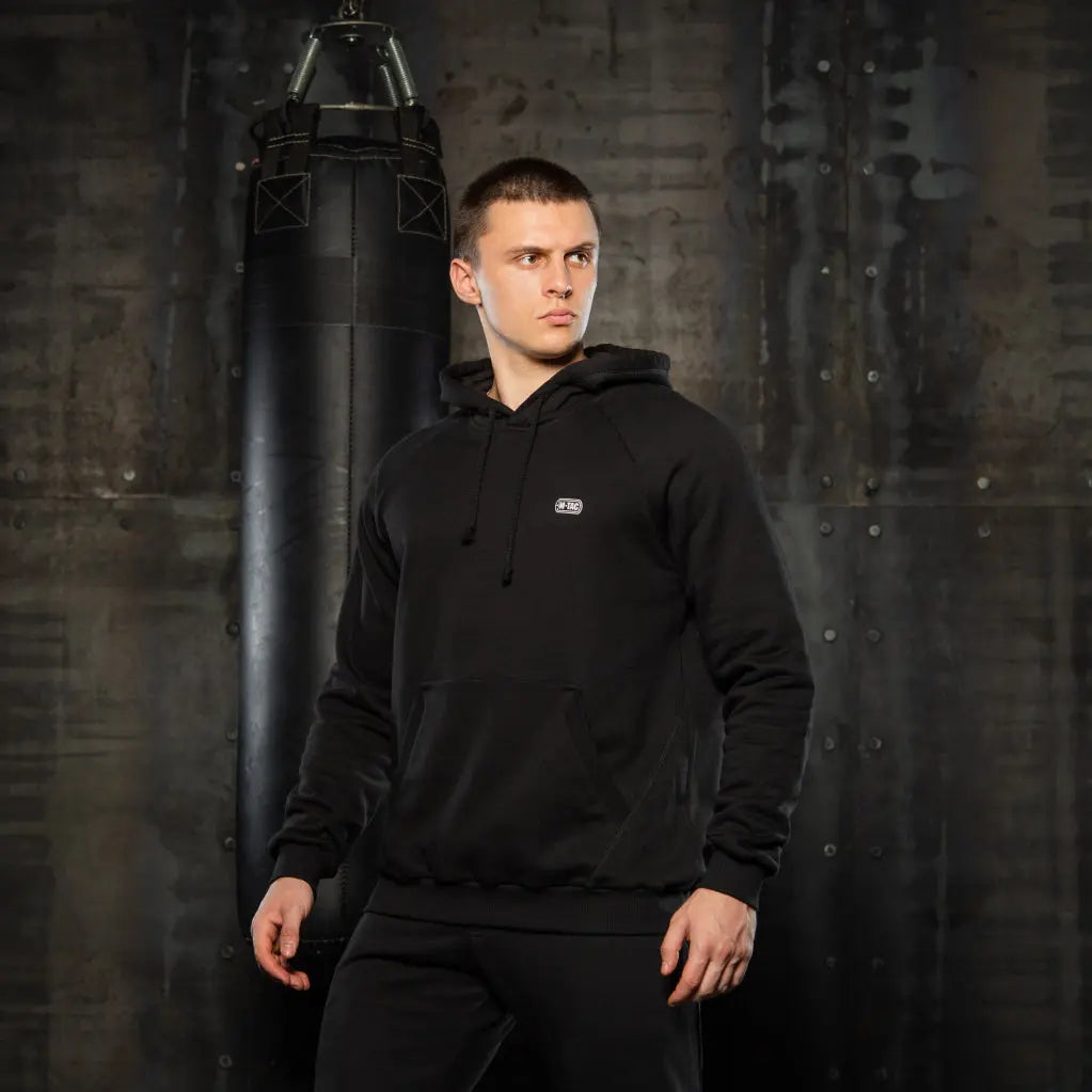 Hanorac Raglan Army Negru M-TAC WARZONESHOP