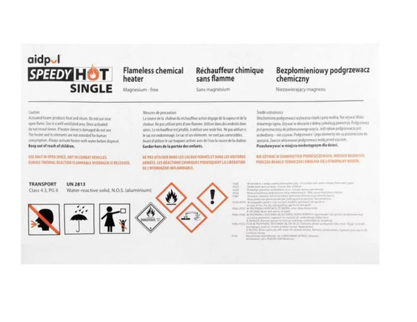 Incalzitor Chimic Fara Flacara SPEEDY HOT® pentru Alimente WARZONESHOP