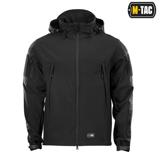 Jacheta tactica SoftShell neagra M-TAC WARZONESHOP