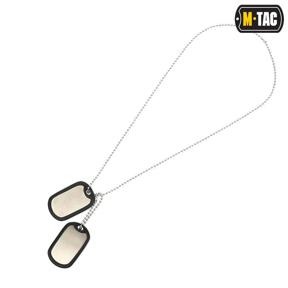Lant militar Dog Tag cu silencer M-TAC WARZONESHOP