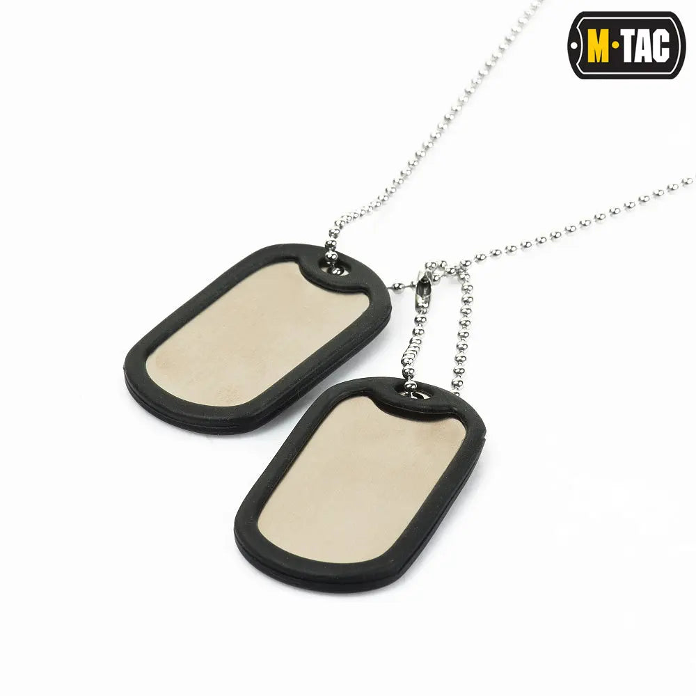 Lant militar Dog Tag cu silencer M-TAC WARZONESHOP