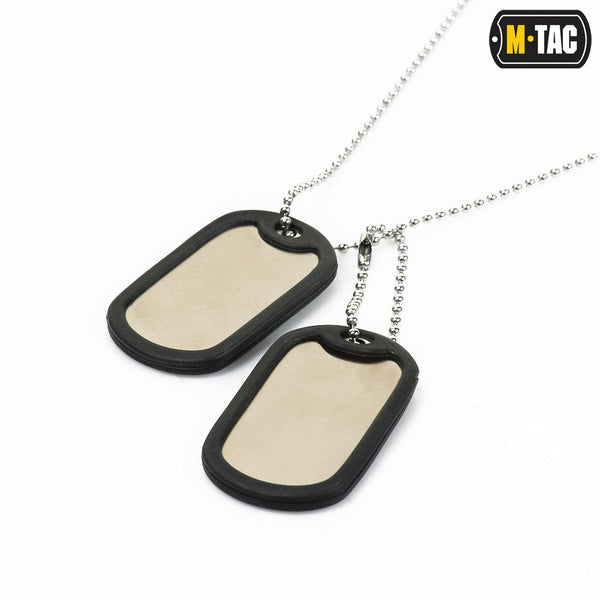 Lant militar Dog Tag cu silencer M-TAC WARZONESHOP