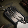 Lant militar Dog Tag cu silencer M-TAC WARZONESHOP