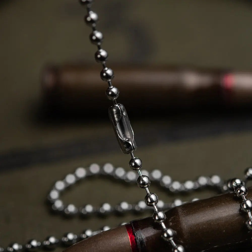 Lant militar Dog Tag cu silencer M-TAC WARZONESHOP