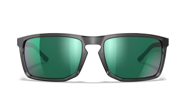 Ochelari WILEY X AXE CAPTIVATE™ Polarized Green Mirror Gloss Crystal Grey WARZONESHOP