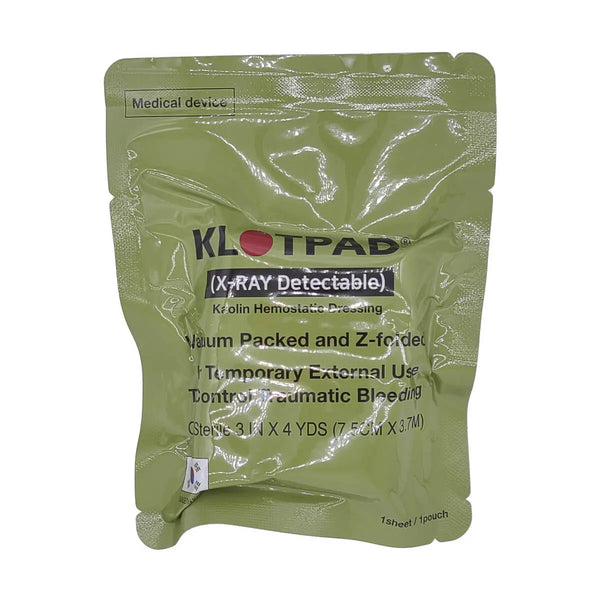 Pansament Hemostatic Militar KLOTPAD Z-Fold 7.5 cm x 3.7 m WARZONESHOP