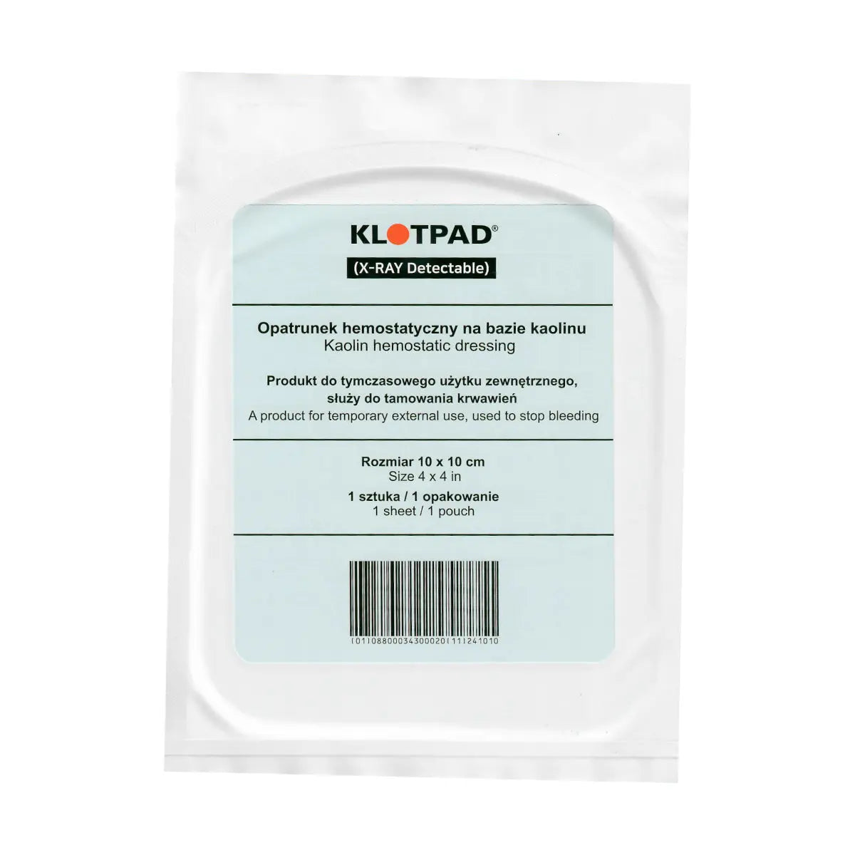 Pansament hemostatic KLOTPAD 10x10cm oprire sangerari WARZONESHOP