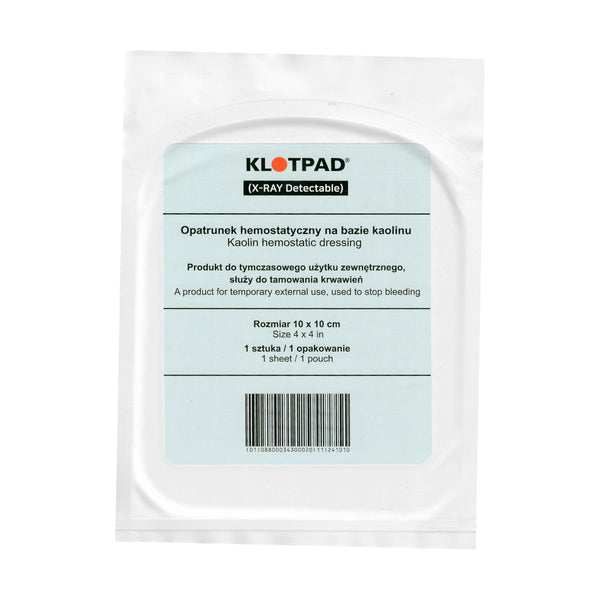 Pansament hemostatic KLOTPAD 10x10cm oprire sangerari WARZONESHOP