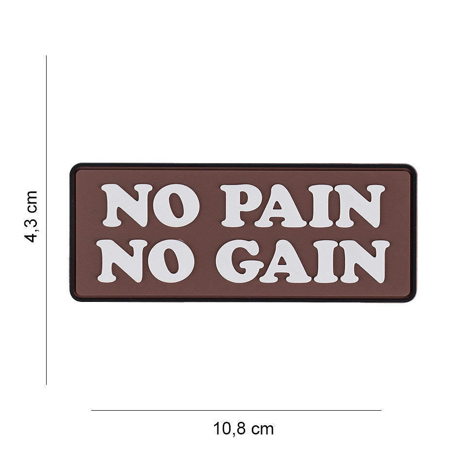 Patch 3D PVC No Pain No Gain WARZONESHOP