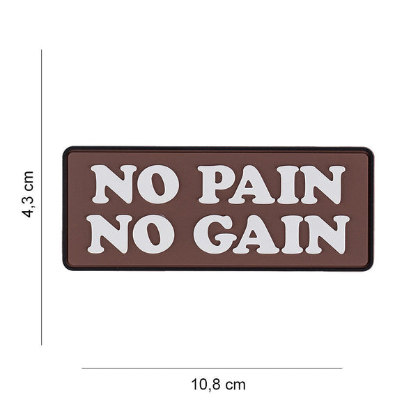 Patch 3D PVC No Pain No Gain WARZONESHOP
