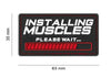 Patch 3D Velcro Installing Muscles WARZONESHOP