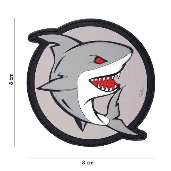 Patch ATTACKING SHARK velcro pvc 101INC WARZONESHOP