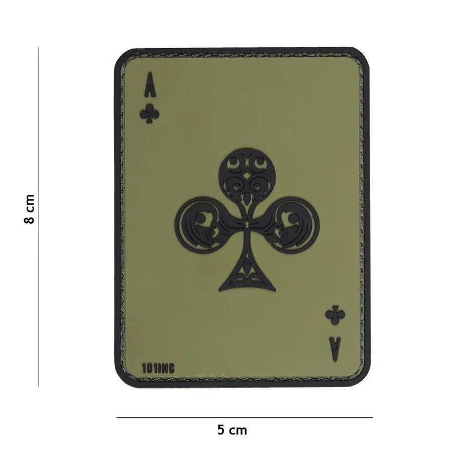 Patch Ace of Clubs velcro 3D WARZONESHOP