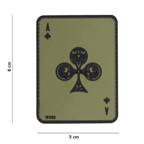 Patch Ace of Clubs velcro 3D WARZONESHOP