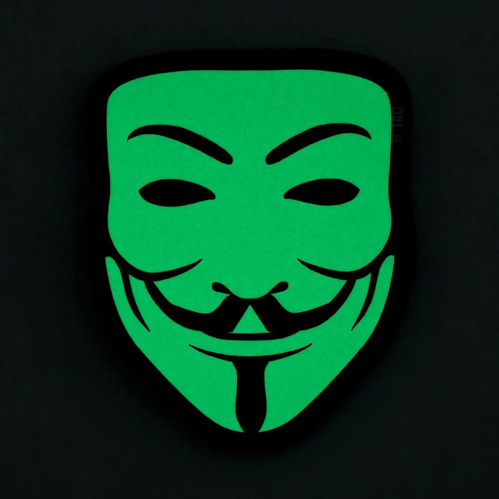 Patch Anonymous velcro fosforescent WARZONESHOP