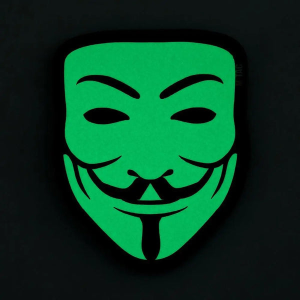 Patch Anonymous velcro fosforescent WARZONESHOP