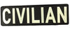 Patch CIVILIAN velcro PVC JTG WARZONESHOP