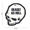 Patch Deadly as Hell velcro 3D WARZONESHOP
