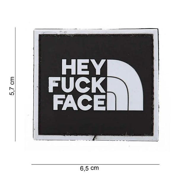 Patch Hey F*** Face PVC 101INC WARZONESHOP