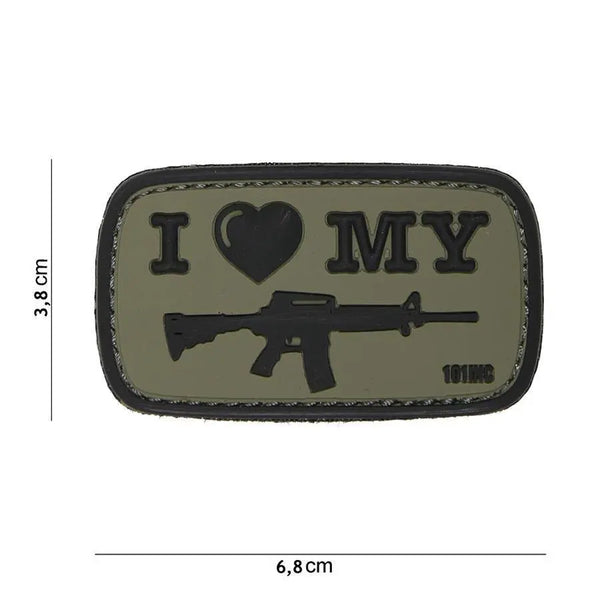 Patch I Love my M4 velcro 3D WARZONESHOP