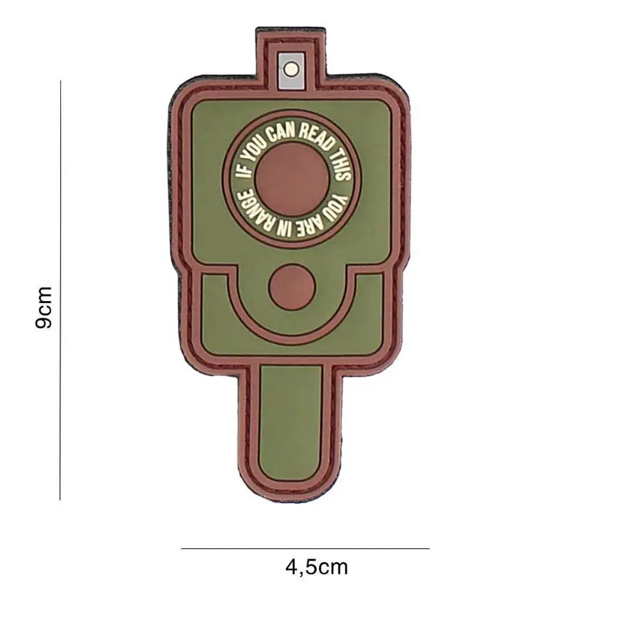 Patch IN RANGE velcro PVC 101INC WARZONESHOP
