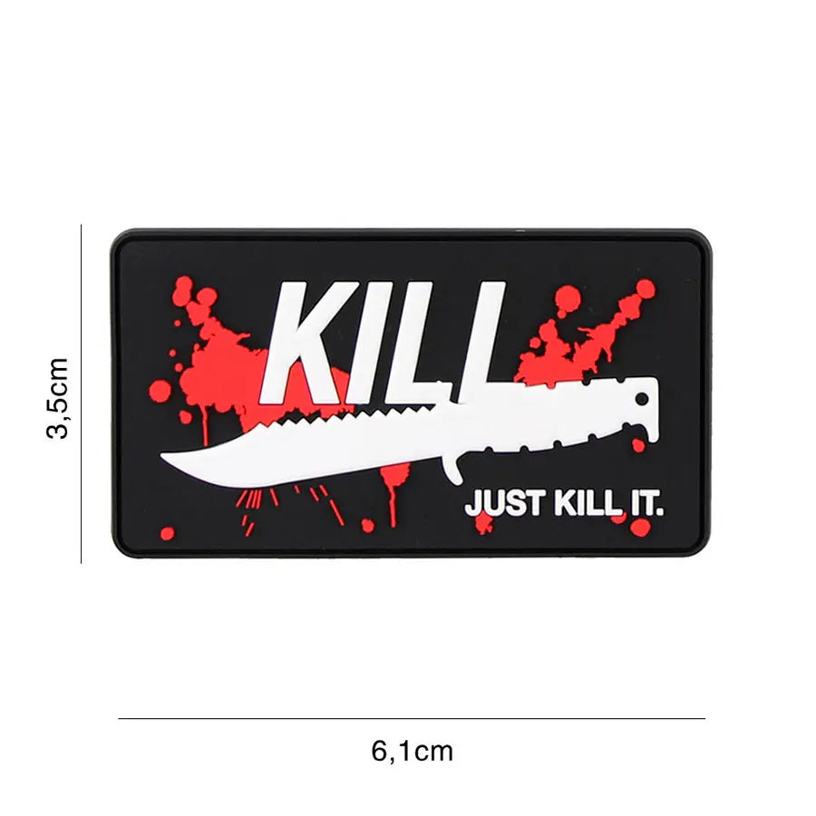Patch JUST KILL IT velcro PVC WARZONESHOP