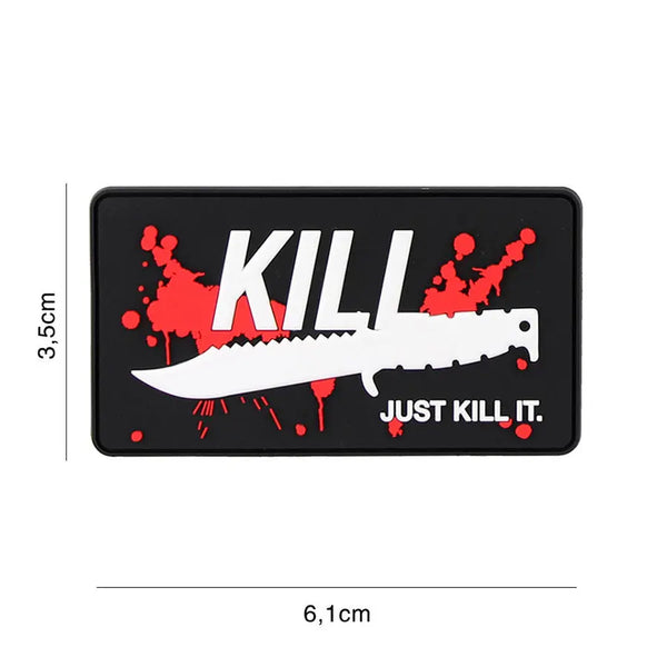 Patch JUST KILL IT velcro PVC WARZONESHOP