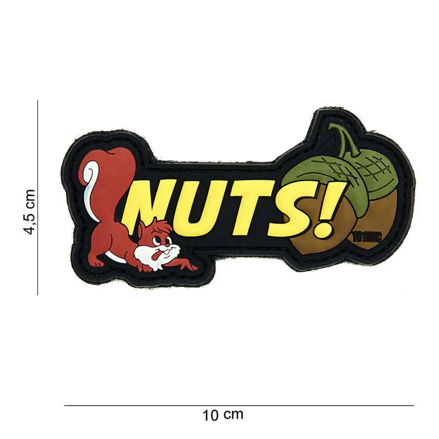 Patch NUTS velcro PVC 101INC WARZONESHOP
