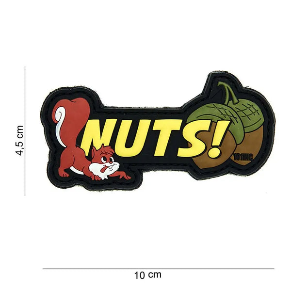 Patch NUTS velcro PVC 101INC WARZONESHOP