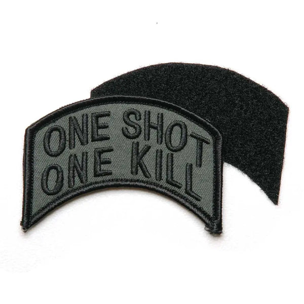 Patch ONE SHOT ONE KILL velcro textil WARZONESHOP