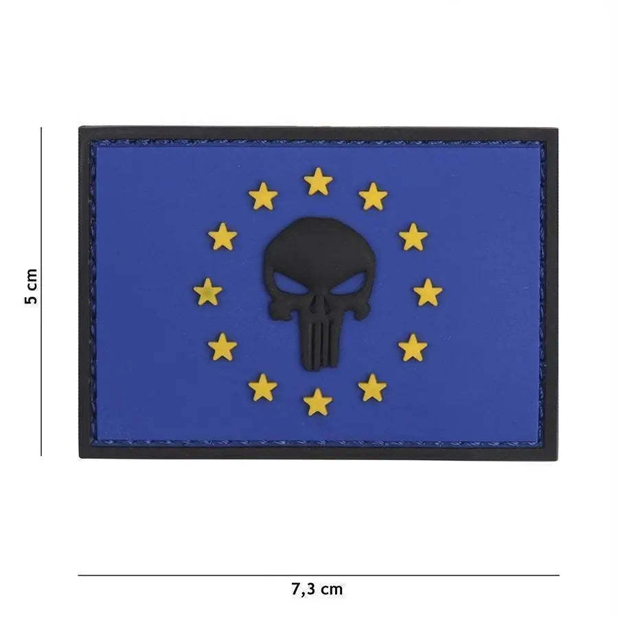 Patch Punisher Drapel EU velcro 3D WARZONESHOP
