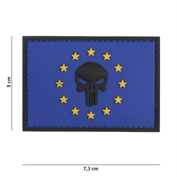 Patch Punisher Drapel EU velcro 3D WARZONESHOP