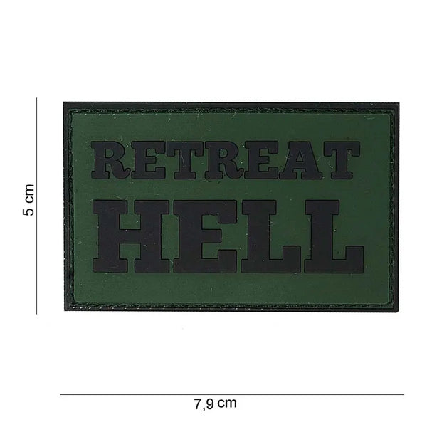 Patch Retreat Hell velcro PVC WARZONESHOP