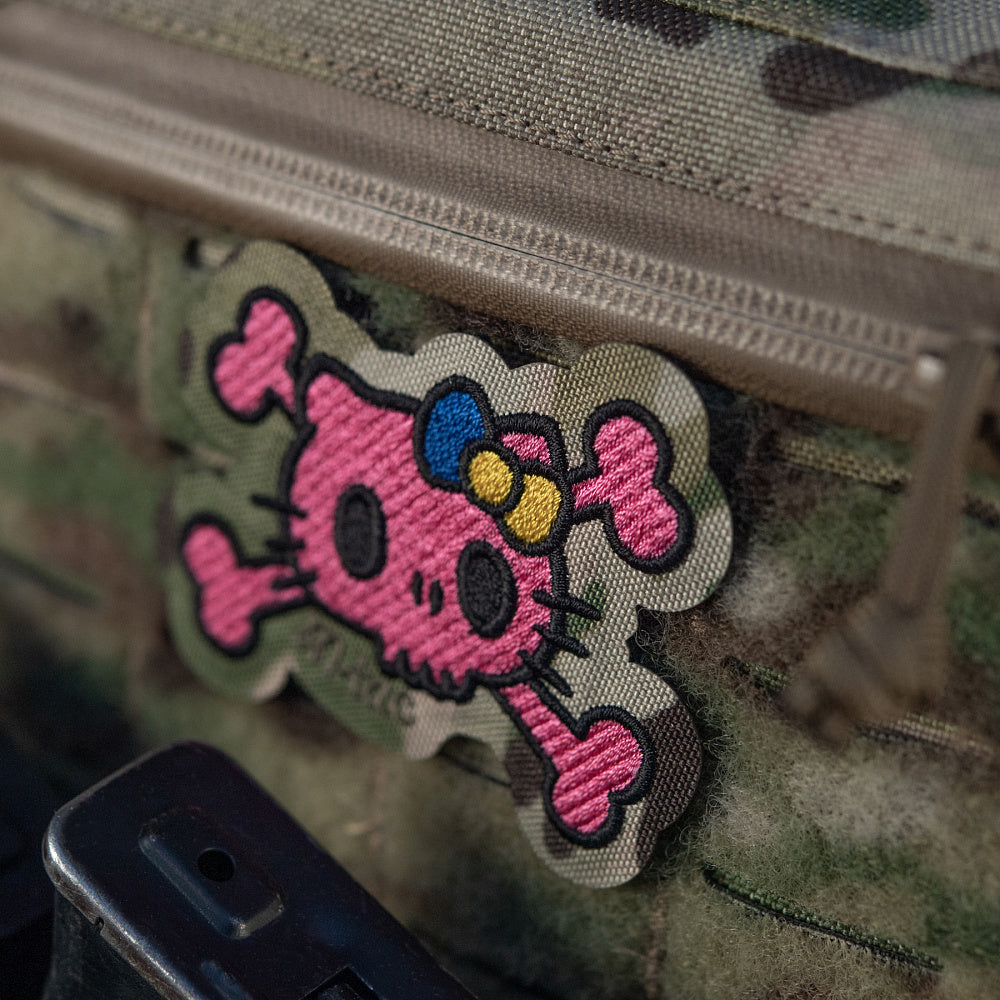 Patch SKULL KITTY velcro M-TAC WARZONESHOP
