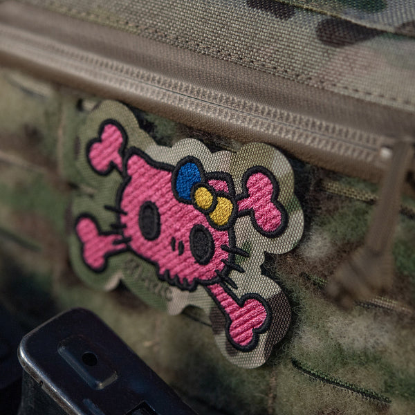 Patch SKULL KITTY velcro M-TAC WARZONESHOP