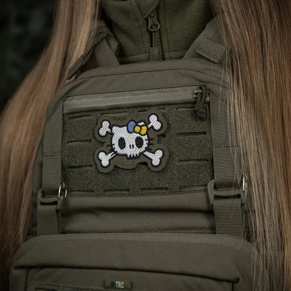Patch SKULL KITTY velcro M-TAC WARZONESHOP