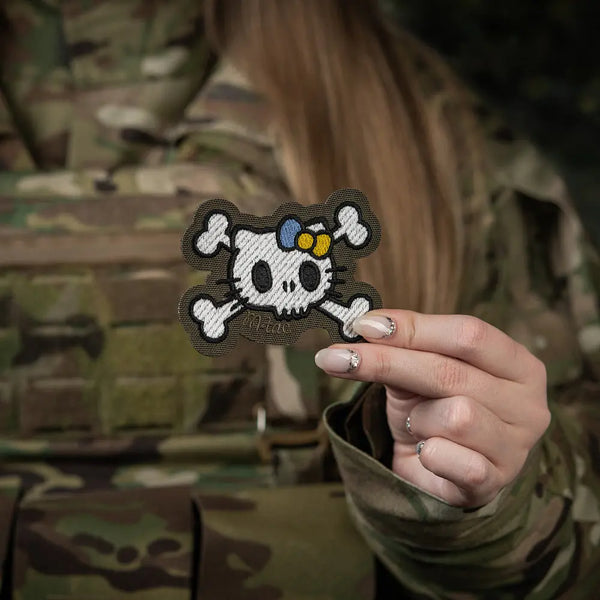 Patch SKULL KITTY velcro M-TAC WARZONESHOP