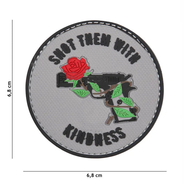 Patch Shot them with kindness velcro PVC WARZONESHOP