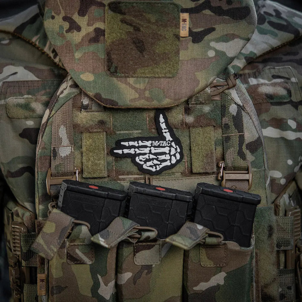 Patch Skeleton Shooter textil fosforescent M-TAC WARZONESHOP